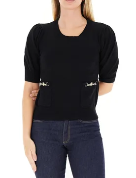 FRACOMINA Maglia girocollo NERO S - Fracomina - FashionsVida