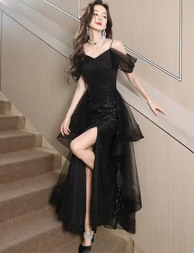 A new black style birthday party host adult light luxury and niche dress - Aliexpress - FashionsVida