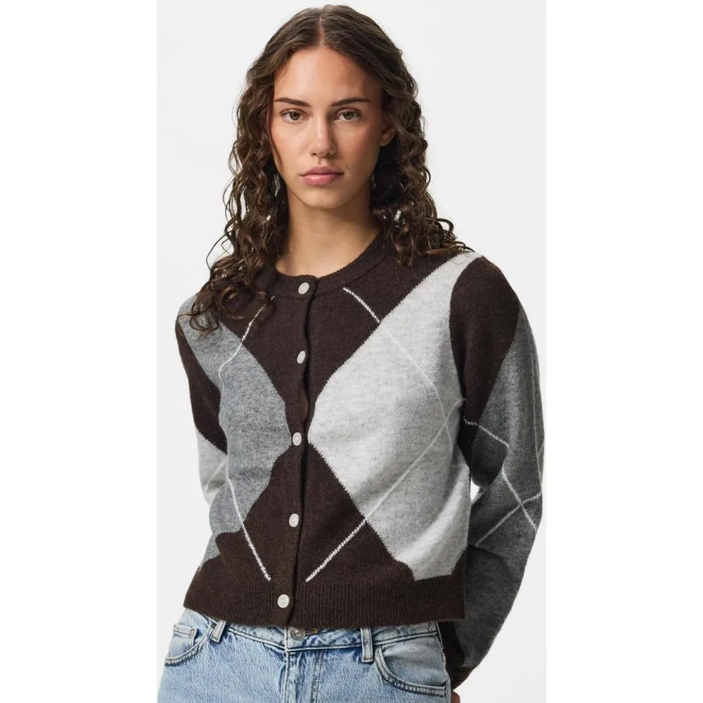 Cárdigan de mujer con cuello redondo - Pieces - FashionsVida