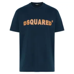 Mens Cool Fit Blue Navy T-Shirt Cotton - Size Small