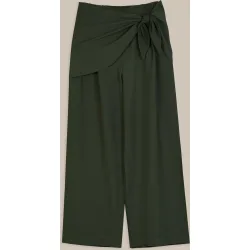 Pantalón ancho de mujer estilo pareo
