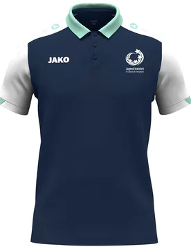 Jugend trainiert" Polo Dynamic (marine/weiß/minze / Größe 3XL / Unisex) - Jako - FashionsVida