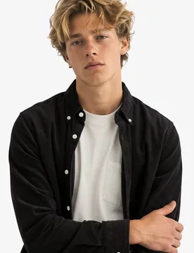 Superdry Herren Klassisches Feincord-hemd Black - Größe: Xxl - 64.99 - FashionsVida