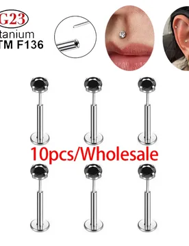 Wholesale 10Pc G23 Titanium Piercing 16G Nose Stud Labret High Polish Threadless Lips Ear Tragus Cartilage Earrings Body Jewelry - Aliexpress - FashionsVida