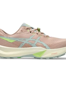 Fuji Lite 6 Trail Running Shoes Pale Apricot / Lichen Rock UK 8 Women - Asics - FashionsVida