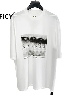 High Street Tees Cotton Tshirt Men's RO Large Dark Print Loose Five Quarter Sleeve Mid Length 180g Short Sleeved T-shirt - Aliexpress - FashionsVida