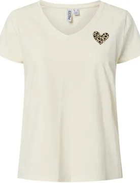 Pieces - Camiseta básica de mujer - Pieces - FashionsVida