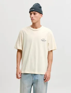 Jack & Jones - Camiseta de hombre manga corta con backprint - jack & jones - FashionsVida
