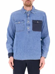 Barbour Camicia in jeans AZZURRO L