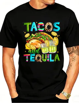 Tacos and Tequila Shirt Mexican Fiesta Party Nacho Lover Happy Cinco De Mayo 5th of May Tee Festival Gift Printed T-shirt Tops - Aliexpress - FashionsVida