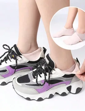 Par de plantillas invisibles para aumentar la altura 2.0cm-4.0cm, almohadilla de talón de silicona transparente, transpirable, amortiguadora de impac - Shein - FashionsVida