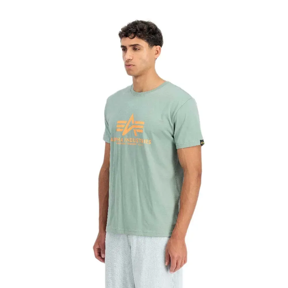Industries Maglietta A Maniche Corte Basic Frost Green 2XL - ALPHA - FashionsVida