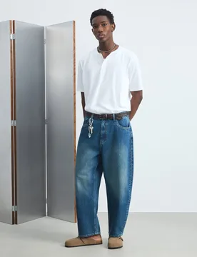 Pantalón vaquero de hombre fit Barrel - Green Coast - FashionsVida