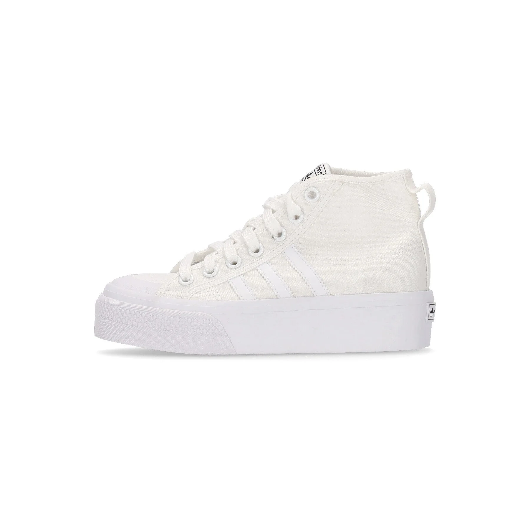 Scarpa Alta Donna Nizza Platform Mid W Cloud White/cloud White/cloud White - Adidas - FashionsVida