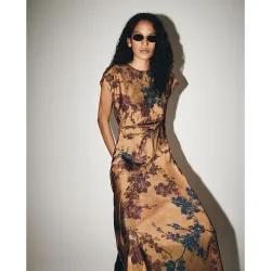 Sfera - Vestido frunce estampado