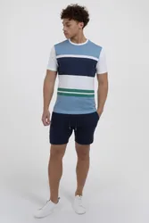 Mens Block Stripe T-Shirt