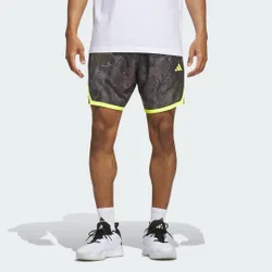 PANTALONCINI CRAZY LITE CAMO AOP XL 18 CM Black / Solar Lemon