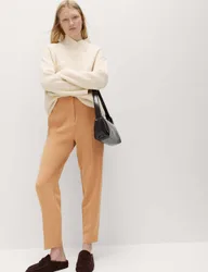 Tapered Ankle Grazer Trousers Camel female