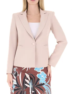 Blazer monopetto BEIGE S - Rinascimento - FashionsVida