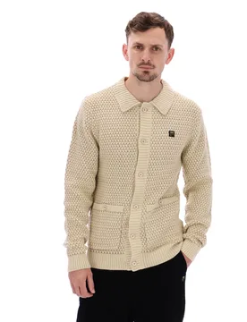 Maso Waffle Knit Cardigan - XS - FILA - FashionsVida