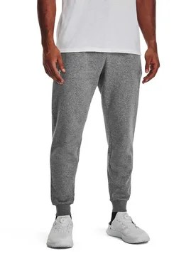 Joggers Rival Fleece Castlerock Light Heather 025 / White 100 L - Under armour - FashionsVida