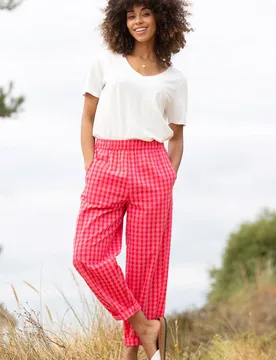 Womens Rixon 100% Cotton Barrel Leg Trousers - - Size: 14 - Kite Clothing - FashionsVida