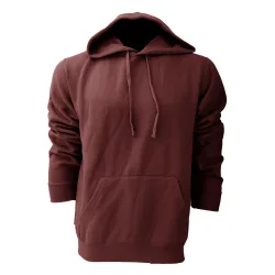 Colour Mens Hooded Sweatshirt / Hoodie (Burgundy) - Size X-Small