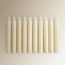 Set de 10 velas blancas Nuestro Mejor Precio - El Corte Inglés