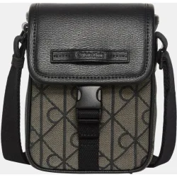 Bolso bandolera con estampado monogram Emblem en Jacquard