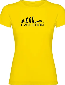 Evolution Swim Short Sleeve T-shirt Yellow 2XL Women - Kruskis - FashionsVida