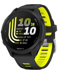 Montre GPS avec stockage de musique intégré - Forerunner 170 Music Noir Jaune en Silicone
