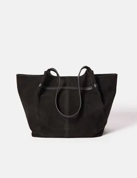 Suede Tote Bag Chocolate female - Jigsaw - FashionsVida