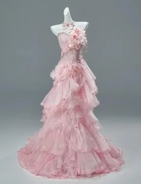 A new pink strapless dress for student graduation and adult birthday cake toasting - Aliexpress - FashionsVida