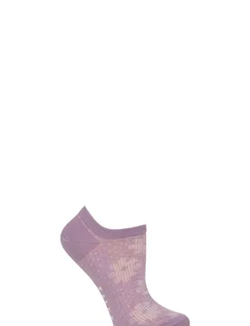 Women's 1 Pair Falke Active Breeze Floral Trainer Socks Misty Lilac 2.5-5 Women's - Purple - Size: Small - SockShop - FashionsVida