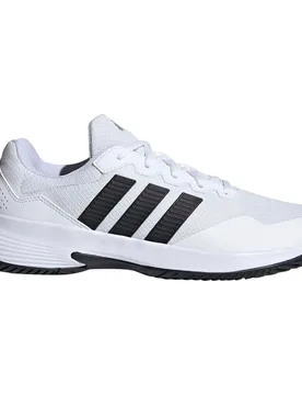 Gamecourt 2 All Court Shoes Ftwr White / Core Black / Silver Met UK 8.5 - Adidas - FashionsVida