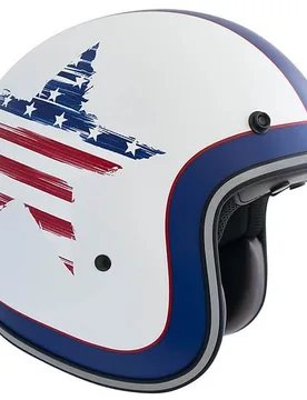 Casco Moto Jet Vintage Custom in Fibra 170 DISCOVERY Bia taglia S - Cgm - FashionsVida