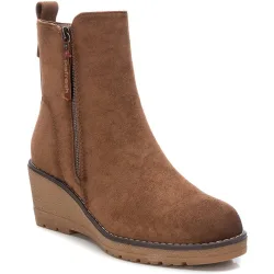 Botines de mujer con cuña y cremallera