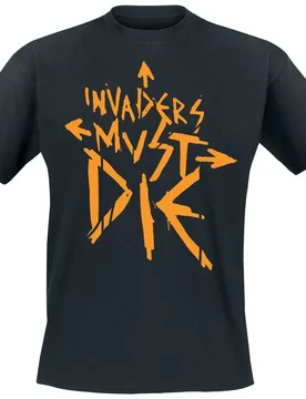 T-Shirt - Invader Must Die - S bis 3XL - für Männer - Größe XXL - schwarz - Lizenziertes Merchandise! - Männer - male - The Prodigy - FashionsVida