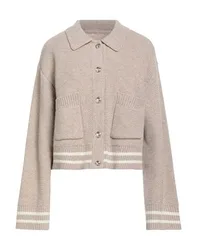 Strickjacke Damen Beige 2,3 Damen