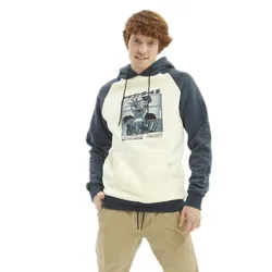 Sweat à Capuche Dragon Ball Z Evil Dark Blue / Off White S Homme