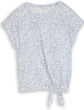 Camiseta de mujer con manga corta, cuello redondo y estampado - Tom Tailor - FashionsVida