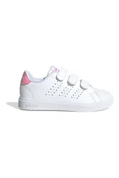 Sneakers bianche con strappo e dettagli rosa Advantage Base 2.0 CF C 33