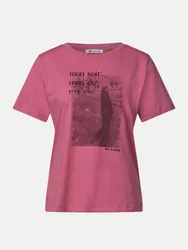 T-Shirt mit Fotoprint Rosa 40