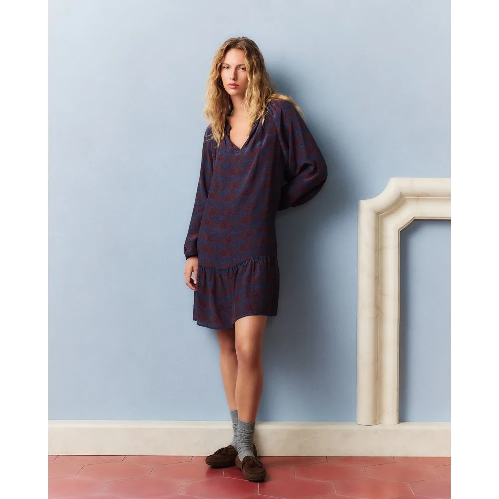 Vestido corto con estampado - Southern Cotton - FashionsVida