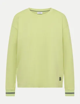 Shirt mit sportivem Streifendetails Gelb M - CECIL - FashionsVida