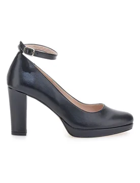 Décolleté da donna nere con cinturino e tacco largo 2594PT 38 - PITTARELLO GLAM - FashionsVida