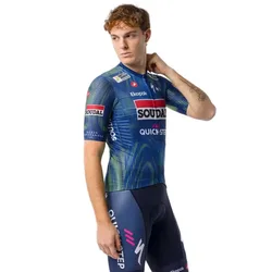Maglia A Maniche Corte Competizione Soudal Quick-step 2026 Blue / Electric Lime