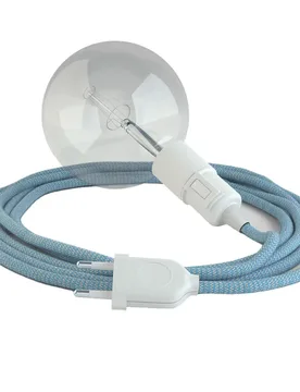Cables Suspension Luminaire Rd75 Zigzag 5 M Steward Blue / White One Size - Creative - FashionsVida
