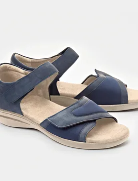 Pagen Komfort-Sandale "Rike" blau - 3Pagen - FashionsVida