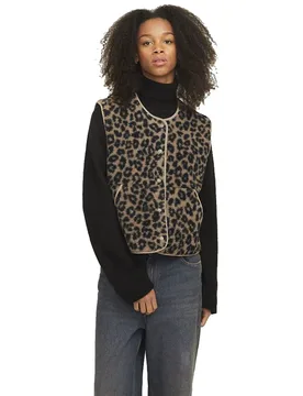Gilet Vera Cornstalk / Aop Leopard XL - Jjxx - FashionsVida